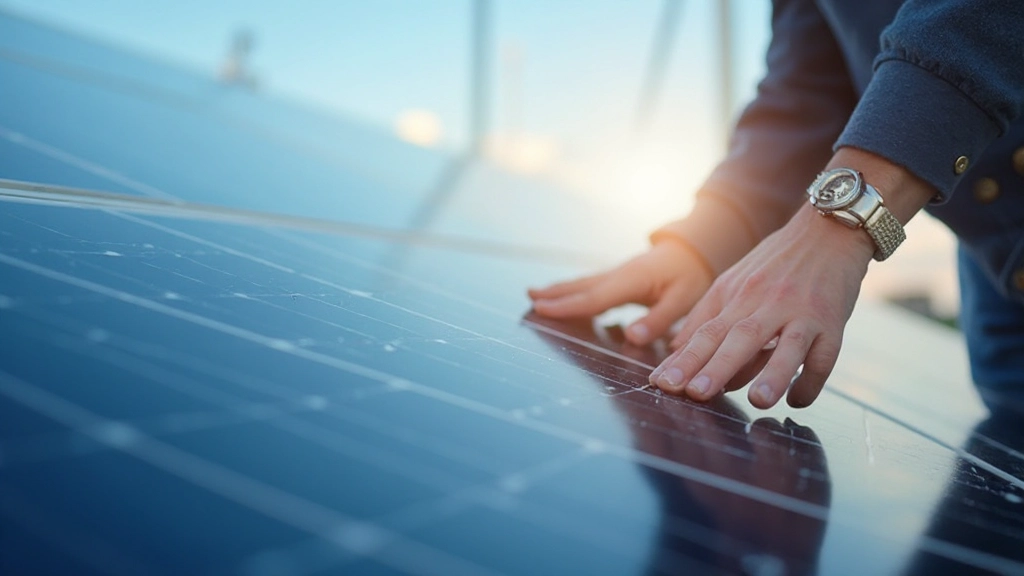 Крупный план солнечной панели с отражением облаков