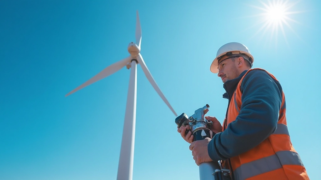 Ветровая электростанция с вращающимися лопастями